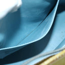 LOUIS VUITTON Monogram Vernis Houston Hand Bag Baby Blue M91005 LV Auth 178479-22