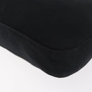 FENDI Mamma Baguette Shoulder Bag Black Silver Auth 178484-17
