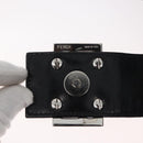 FENDI Mamma Baguette Shoulder Bag Black Silver Auth 178484-10