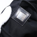 FENDI Mamma Baguette Shoulder Bag Black Silver Auth 178484-19