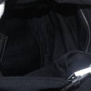 FENDI Mamma Baguette Shoulder Bag Black Silver Auth 178484-11