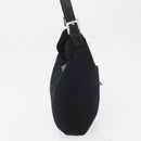 FENDI Mamma Baguette Shoulder Bag Black Silver Auth 178484-4
