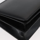 Salvatore Ferragamo Gancini Shoulder Bag Patent leather Black Silver Auth 178485-10