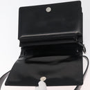Salvatore Ferragamo Gancini Shoulder Bag Patent leather Black Silver Auth 178485-15
