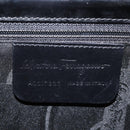 Salvatore Ferragamo Gancini Shoulder Bag Patent leather Black Silver Auth 178485-16