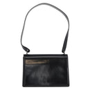 Salvatore Ferragamo Gancini Shoulder Bag Patent leather Black Silver Auth 178485-2