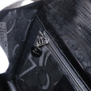 Salvatore Ferragamo Gancini Shoulder Bag Patent leather Black Silver Auth 178485-20
