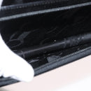 Salvatore Ferragamo Gancini Shoulder Bag Patent leather Black Silver Auth 178485-23
