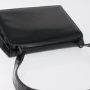 Salvatore Ferragamo Gancini Shoulder Bag Patent leather Black Silver Auth 178485-6