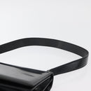 Salvatore Ferragamo Gancini Shoulder Bag Patent leather Black Silver Auth 178485-8