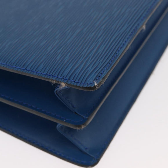 LOUIS VUITTON Epi Capuchin Shoulder Bag Blue M52345 LV Auth 178487
