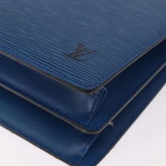 LOUIS VUITTON Epi Capuchin Shoulder Bag Blue M52345 LV Auth 178487