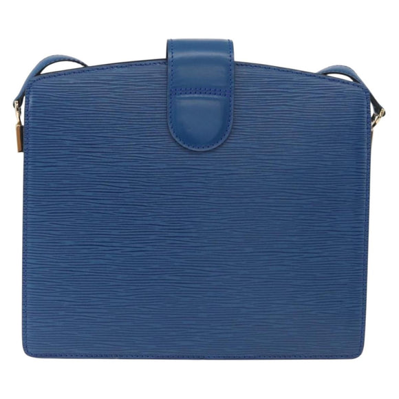 LOUIS VUITTON Epi Capuchin Shoulder Bag Blue M52345 LV Auth 178487