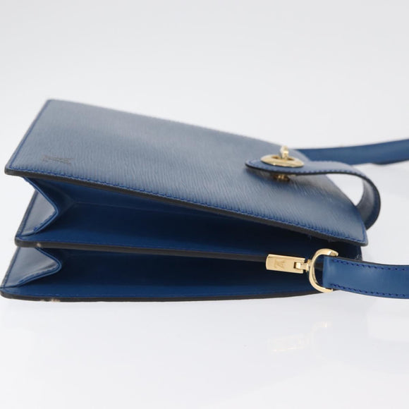 LOUIS VUITTON Epi Capuchin Shoulder Bag Blue M52345 LV Auth 178487