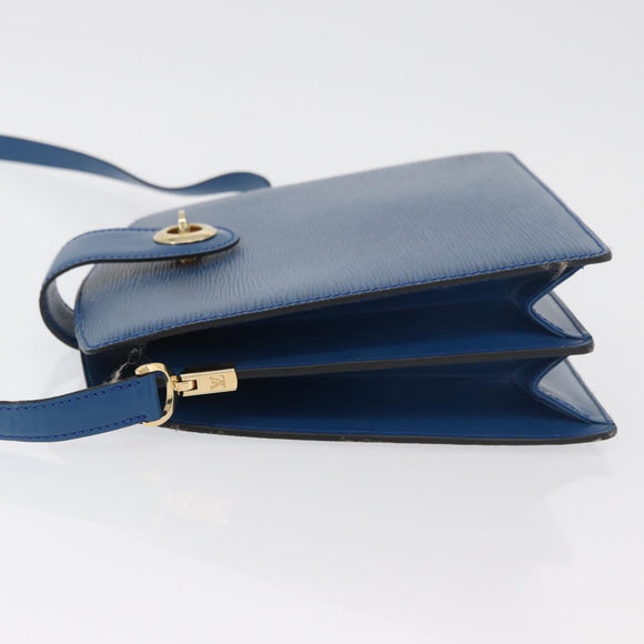 LOUIS VUITTON Epi Capuchin Shoulder Bag Blue M52345 LV Auth 178487