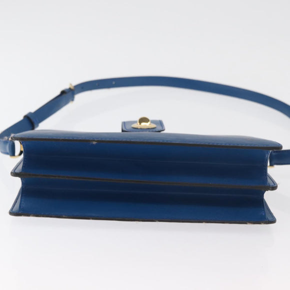 LOUIS VUITTON Epi Capuchin Shoulder Bag Blue M52345 LV Auth 178487
