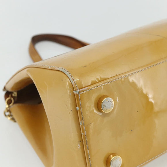 LOUIS VUITTON Vernis Blair MM Hand Bag 2way Rose Flow Lantern M91621 Auth 178488