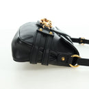GUCCI Horsebit Schultertasche Leder Schwarz Gold 159402 Auth 178489SAV-4