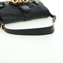 GUCCI Horsebit Schultertasche Leder Schwarz Gold 159402 Auth 178489SAV-7