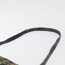 Christian Dior Trotter Canvas Shoulder Bag Navy Gold Auth 178491-8