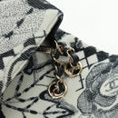 CHANEL Matelasse 25 Chain Shoulder Bag Corduroy White Gold CC Auth 178492SAM-17