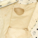 MCM Vicetos Logogram Tote Bag PVC White Gold Auth 178496-19