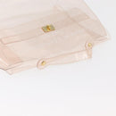 HERMES Vinyl Kelly Hand Bag Vinyl Clear Auth 178501-6