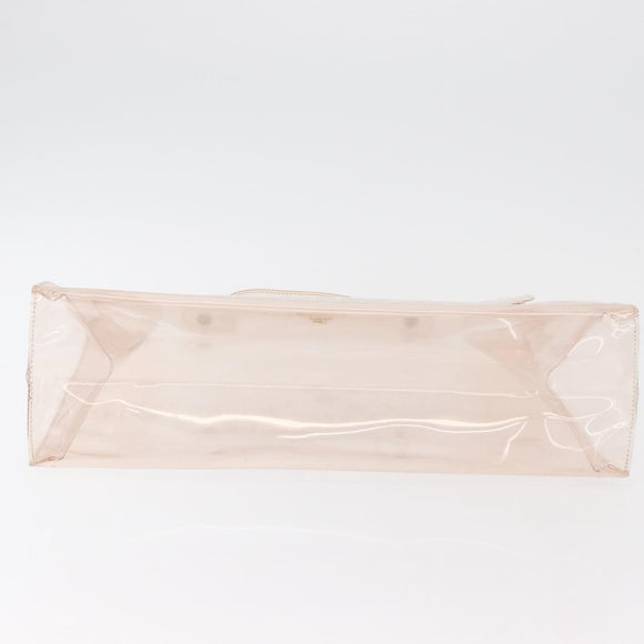 HERMES Vinyl Kelly Hand Bag Vinyl Clear Auth 178501
