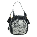 Christian Dior Shoulder Bag Leather Black Gold Auth 178502SM-1