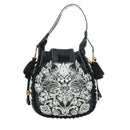 Christian Dior Shoulder Bag Leather Black Gold Auth 178502SM-2