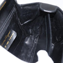 Salvatore Ferragamo Gancini Hand Bag Leather 2way Black Gold Auth 178504-19