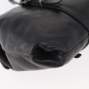 PRADA Shoulder Bag Leather Black Auth 178507A-12