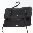 PRADA Shoulder Bag Leather Black Auth 178507A-15