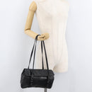 PRADA Shoulder Bag Leather Black Auth 178507A-23