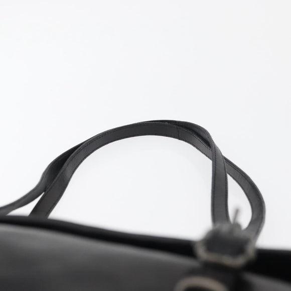 PRADA Shoulder Bag Leather Black Auth 178507A