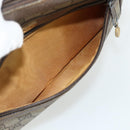 GUCCI GG Supreme Web Sherry Line Bag PVC Beige Gold 904 02 004 Auth 178513-20