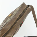 GUCCI GG Supreme Web Sherry Line Bag PVC Beige Gold 904 02 004 Auth 178513-6