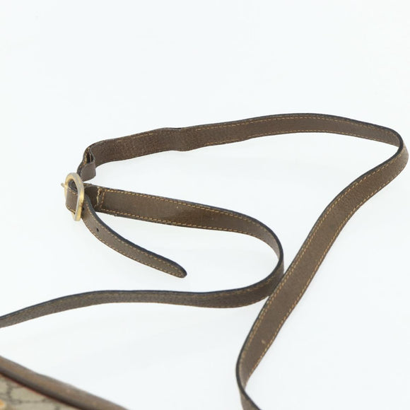 GUCCI GG Supreme Web Sherry Line Bag PVC Beige Gold 904 02 004 Auth 178513