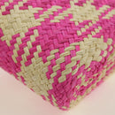 LOEWE Anagram Shoulder Bag Raffia Pink Auth 178517SAM-15