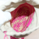 LOEWE Anagram Shoulder Bag Raffia Pink Auth 178517SAM-10