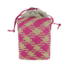 LOEWE Anagram Shoulder Bag Raffia Pink Auth 178517SAM-2