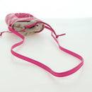 LOEWE Anagram Shoulder Bag Raffia Pink Auth 178517SAM-7