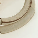 Chloe Paddington Hand Bag Leather White Silver Auth 178520V-11