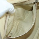 Chloe Paddington Hand Bag Leather White Silver Auth 178520V-30
