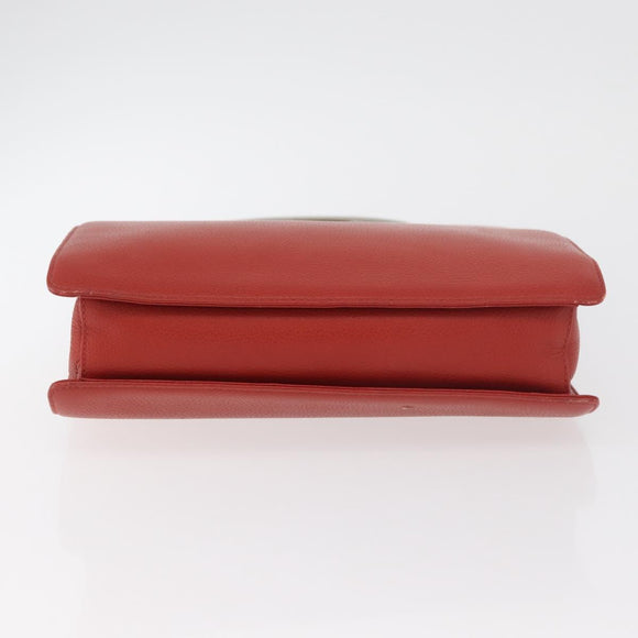 Chloe Hand Bag Leather Red Auth 178521A