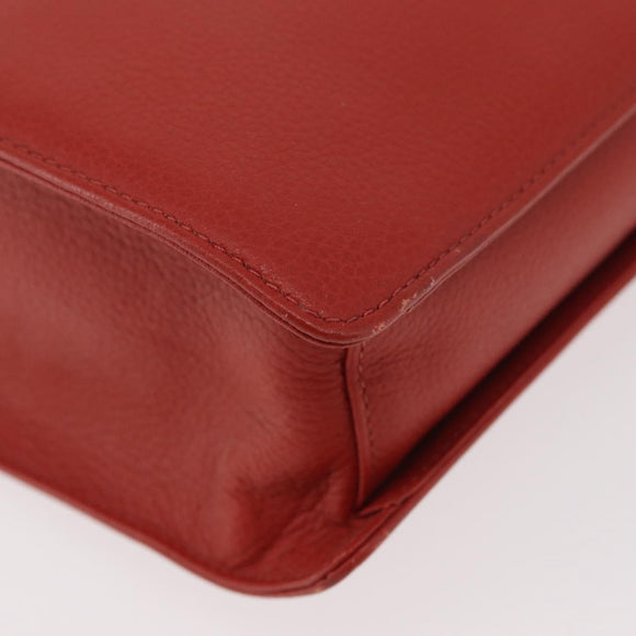 Chloe Hand Bag Leather Red Auth 178521A