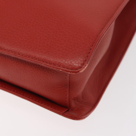 Chloe Hand Bag Leather Red Auth 178521A
