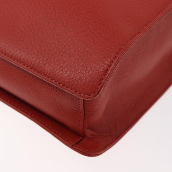 Chloe Hand Bag Leather Red Auth 178521A