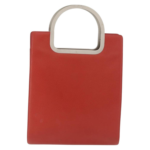 Chloe Hand Bag Leather Red Auth 178521A