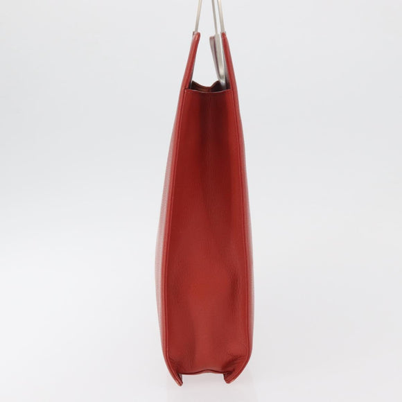 Chloe Hand Bag Leather Red Auth 178521A